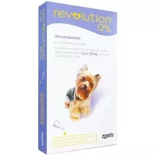 Revolution 12% Cães De 2,6 A 5kg Zoetis Original 