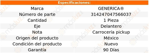 (1) Porta Placas Delantera Dodge Ram 1500 02/05 Generica Foto 2