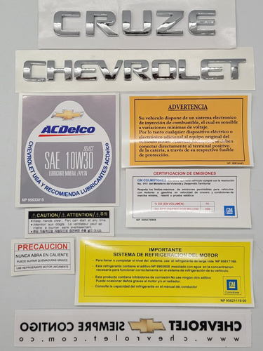 Foto de Chevrolet Cruze Calcomanias Y Emblemas 
