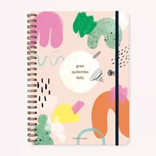 Cuaderno A4 Cuadriculado Happimess Quilombo Monoblock