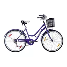 Bicicleta Dama Baccio Ipanema Lady Rodado 26 6 Vel Canasto V