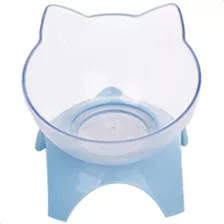 Comedouro Bebedouro Elevado Ergonômico Gatinho Gatos Lorben Cor Azul