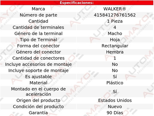 Sensor Acelerador Tps Walker Z3 3.2l 6 Cil Bmw 01-02 Foto 6