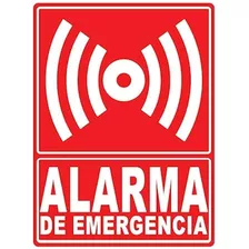 Señal De Emergencia De Alarma, Mxsio-003, 25x25 Cm, De Emer