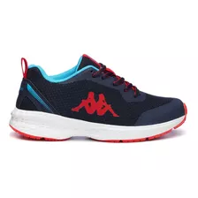 Zapatilla Teens Logo Glinch Blue Marine Red Turqouise