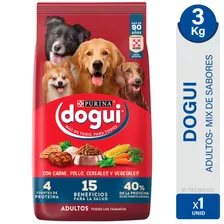 Alimento Perro Dogui Purina Adulto Mix Sabores 3kg