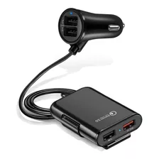 Cargador De Auto 4 Puertos Usb Qc 3.0 Cargdor Rapido 8a 36w®