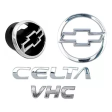 Kit Emblema Celta Vhc Grade E Porta Malas 2005 Cromado