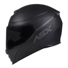 Capacete Asx Eagle Solid Fosco Preto/cinza 60