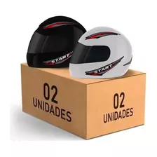 Combo 2 Capacete Fechado Start Viseira Fumê Promoção Barato