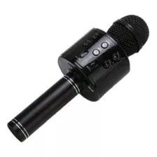 Microfone Bluetooth Sem Fio C/ Som Infantil Karaoke Youtuber
