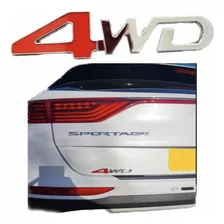 Emblema 4wd Metal 3d Cromado Adhesivo Vehículo Lujo Camionet