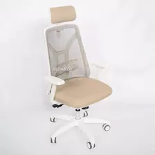 Silla De Oficina Indar Tokio Blanca Mesh Asyncro Diseño