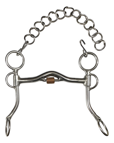 Bocado Inox Pelham P/10 Coscoja Cobre - Imagen 1