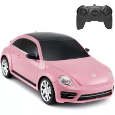 Vehículo Rc The Beetle Rastar 1:24 Color Rosa Claro