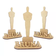 20 Uni Estatueta Troféu Oscar 20cm Nome Personalizado 