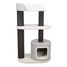 Trixie Cara Grey Cat Tower Para Gatos Grandes, Con Postes Ra
