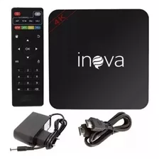 Inova Tv Box Dig-6200 Padrão 4k 32gb Pretocom 4gb De Ram