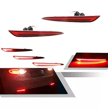 3d Óptico Rojo Led Parachoques Trasero Reflector Señal De Gi