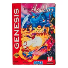 Jogo Disney's Aladdin - Mega Drive Sega, Caixa E Berço 