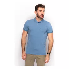 Camiseta Polo Teodoro Masculina Lisa Slim Dia A Dia Conforto