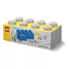 Bloques Apilables Para Armar 8 Knobs Con Cajones Lego X1 Color Gris