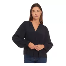 Blusa Tommy Hilfiger Azul Con Mangas Raglán Para Mujer