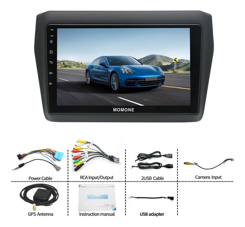 Estreo Car Play 2+32gb Para Suzuki Swift 2018-2023 Gps Foto 9