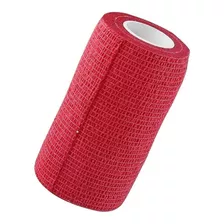 Bandagem Para Pets Cachorro E Gato Flexível Vermelha 10x4,5m