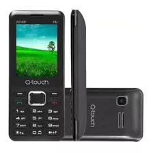 Celular Do Idoso Tela 2.4 Dual Lanterna Câmera + Fone Preto