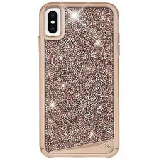 Case-mate - Funda iPhone XS - Brillo - iPhone 5.8 - Oro Rosa