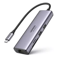 Adaptador Hub Usb C 7 En 1 - Hdmi 4k 60hz Usb A Rj45 Sd Pd