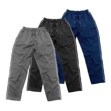 Kit 06 Calça Tactel Adulto 3 Bolsos Masculina Para Pesca