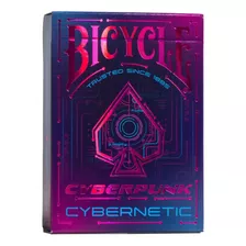 Baralho Premium Bicycle Cyberpunk Cybernetic Dorso Colorido Idioma Universal