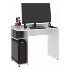 Mesa Para Pc Gamer Rtx 9409 Jogos Prateleira Premium Cor Branco