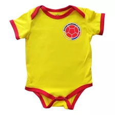 Mameluco Body Bebé Fútbol Selección Colombia Deportes