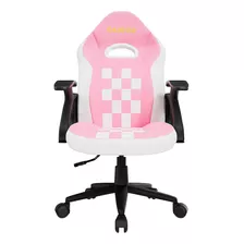 Silla Gamer Gamdias Zelus E2 Mini Reclinable Hasta 90kg Color Rosa Material Del Tapizado Piel Estilo Vinil