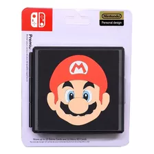 Estuche Portajuegos Super Mario Black Nintendo Switch