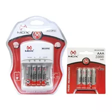 Kit 8 Pilhas Aaa Palito Recarregavel + Carregador Automático