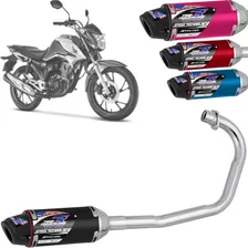 Escapamento Powercore 3 Steel Moto Honda Cg Titan Fan 125 Ks