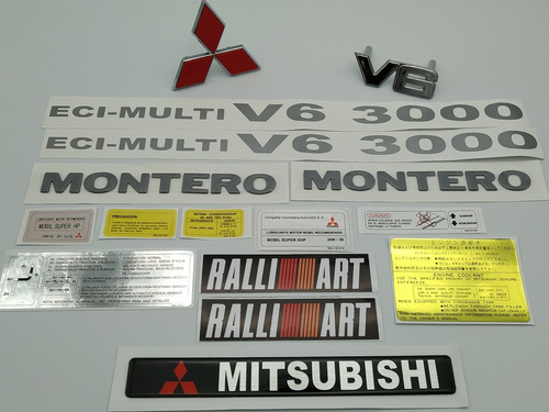 Mitsubishi Montero Pajero Calcomanias Y Emblemas  Foto 3