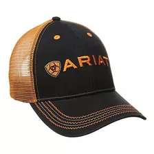 Ariat Hombres De Negro Naranja Gorro, Un Tamaño.