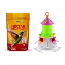 Kit Néctar Beija Flor Nutricon (250g) E Bebedouro Verde