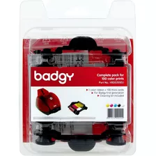 Badgy 1 Ymcko Rib Clean Kit 100 Tarjetas De 0.030 in Para .