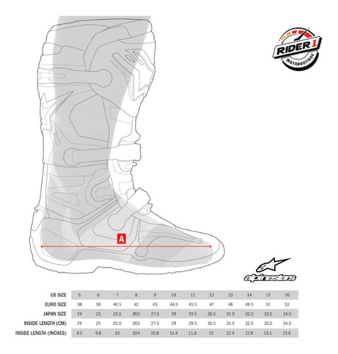 Botas Moto Alpinestars Cr-x Drystar Rider One Tires Foto 5