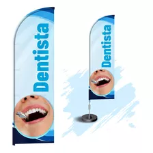 Wind Banner Dupla Face 3mt Completo Dentista