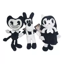 3pcs Bendy Y La Máquina De Tinta Boris Alice Muñeco Peluche