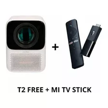 Kit Mini Projetor Wanbo T2 Free 150 Lúmens + Mi Stick Tv