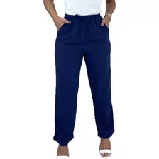 Calça Feminina Soltinha Confortavel De Viscose Estampada