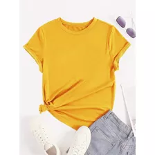 T-shirt Liso Baby Look Camiseta Feminina Básica Viscolycra